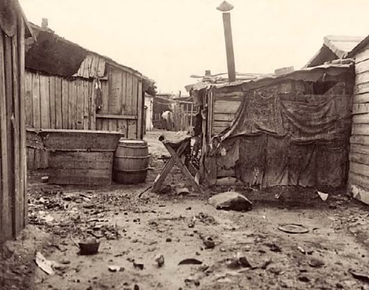 Klaićeva ulica. Nastambe na ciglani 1924. godine